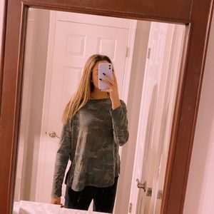 Francescas Camo Top